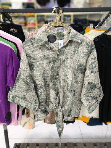 شومیز گره ای ابرو بادی
