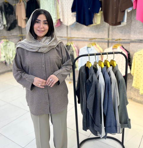 شومیز راه راه نخی