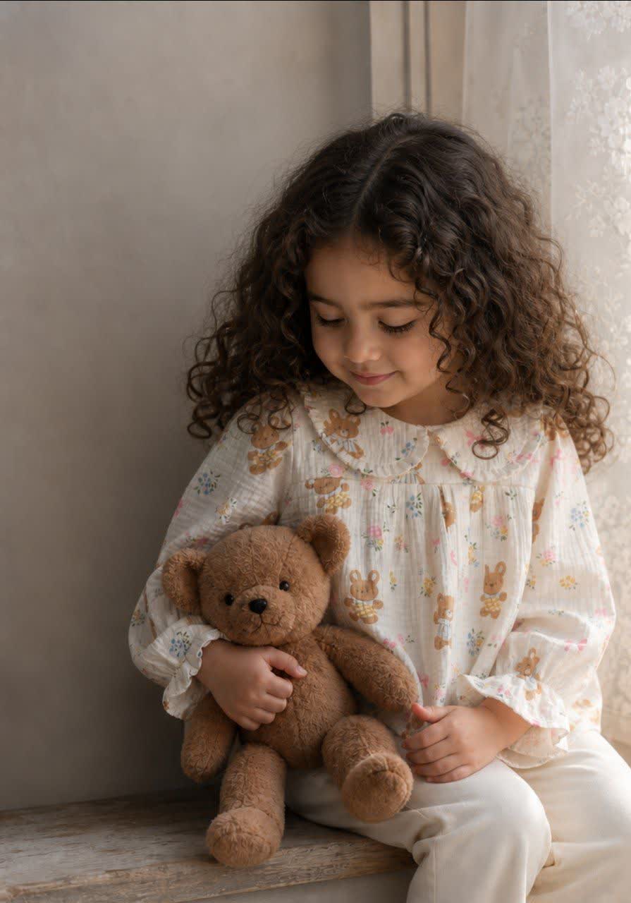 شومیز دخترانه موسلین